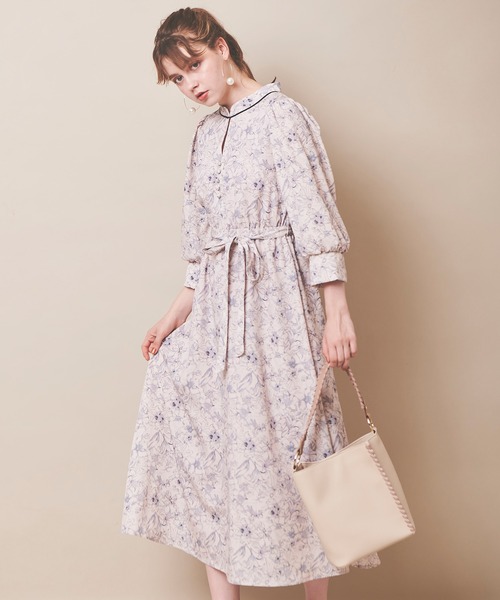 「31 Sons de mode」 7分袖ワンピース 38 ピンク レディース_画像3