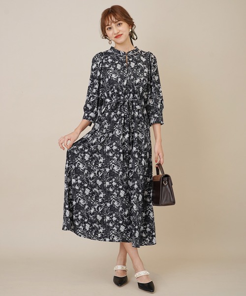 「31 Sons de mode」 7分袖ワンピース 38 ピンク レディース_画像4