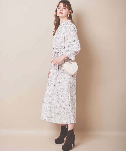 「31 Sons de mode」 7分袖ワンピース 38 ピンク レディース_画像6