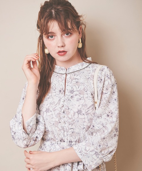 「31 Sons de mode」 7分袖ワンピース 38 ピンク レディース_画像10