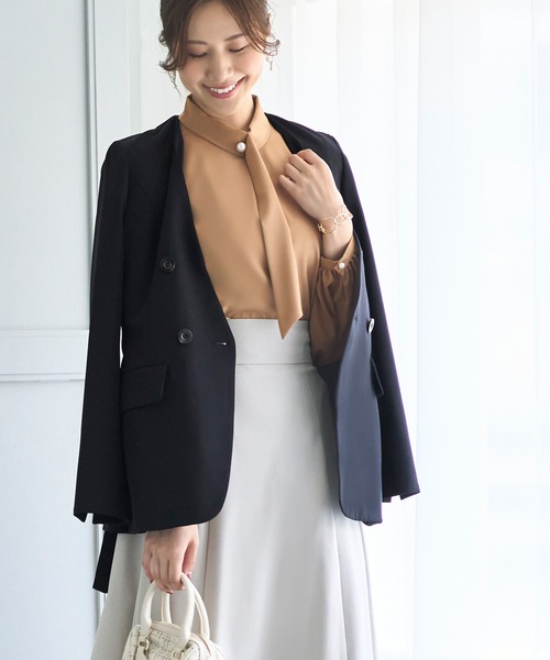 「RUIRUE BOUTIQUE」 長袖ブラウス M ホワイト レディース_画像7