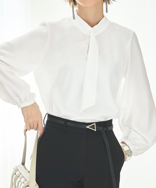 「RUIRUE BOUTIQUE」 長袖ブラウス M ホワイト レディース_画像8