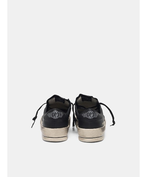 スニーカー GOLDEN GOOSE Stardan sneakers total black leather メンズの画像