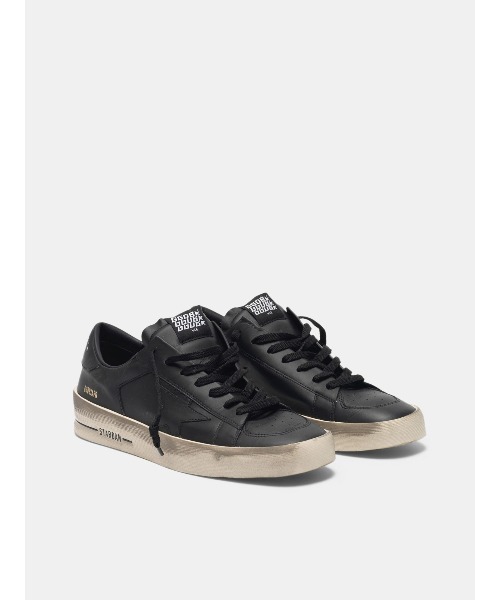 スニーカー GOLDEN GOOSE Stardan sneakers total black leather メンズの画像