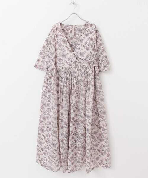 日本製 ワンピース Siiwa インドプリントカシュクールワンピース Web限定 Www Maxipiso Com Ar