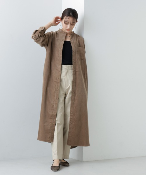 NANO universe（ナノ・ユニバース） マルチサイズ シャツワンピース