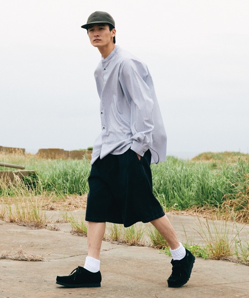 WYM LIDNM ハーフパンツ ワイドパンツ パンツ VINTAGE BLACK WASHED 