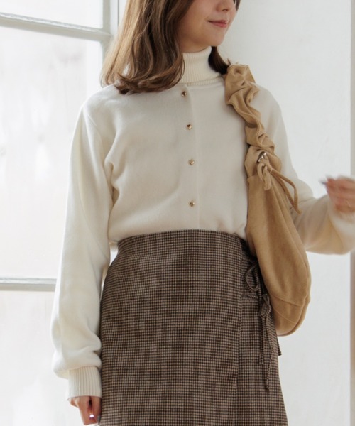 flower カーディガン ハートボタンカーディガン レディース : ZOZOTOWN