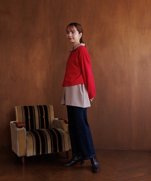 flower カーディガン ハートボタンカーディガン レディース : ZOZOTOWN