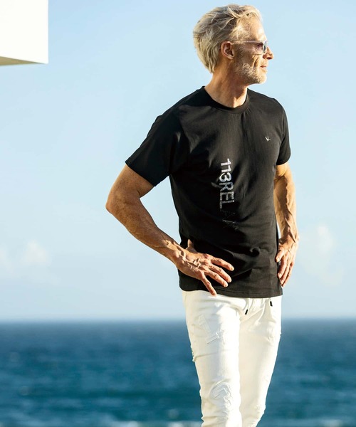 1PIU1UGUALE3 RELAX tシャツ RELAX(ウノピゥウノウグァーレトレ