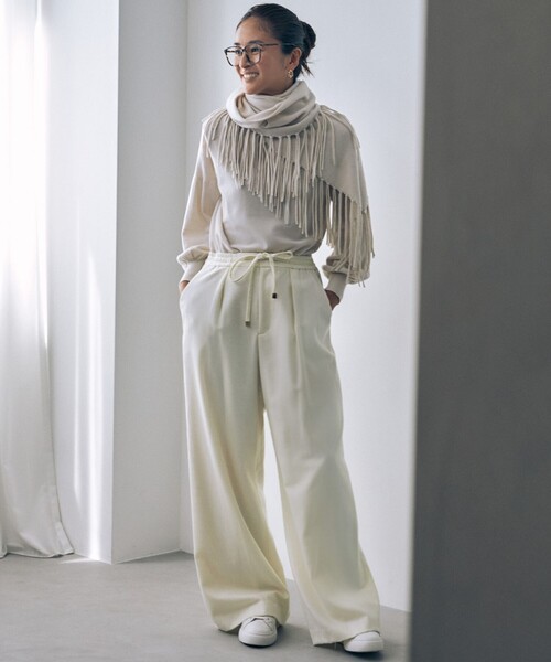 ニット 【洗える】ソフトウールハイゲージパフスリーブハイネック ニット ニット 洗える ソフトウールハイゲージパフスリーブハイネック