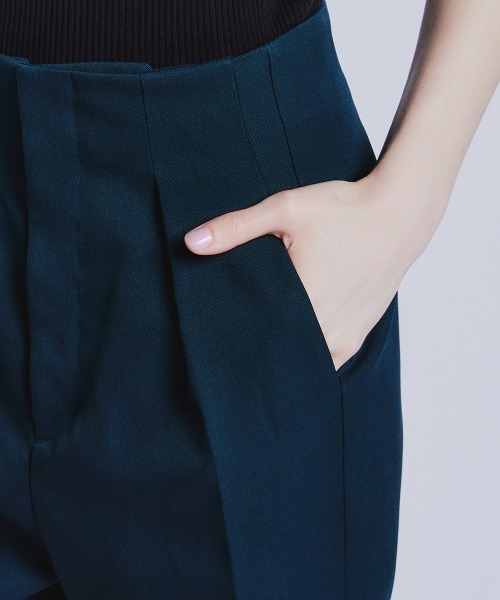 未使用に近いSov. ソブ　ダブルスタンダード　ウールハイウエストワイドパンツ Sov. パンツ ウールハイウエストワイドパンツ レディース