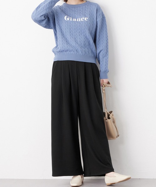 Viola e Viola（ヴィオラ エ ヴィオラ） パンツ 裏ファー美脚ワイド