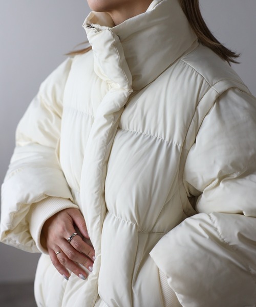 ap retro ダウンコート ダウンジャケット BIGスタンドパディング