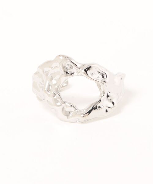 emesuelee 指輪 リング メルトデザインオープンリング レディース