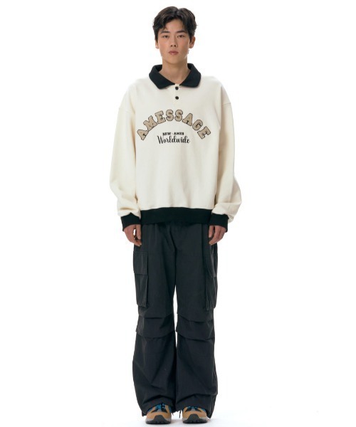 AMESーWORLDWIDE トレーナー スウェット A'GEM/9 × .kom「AMES