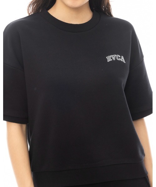 トレーナー スウェット 「RVCA/ルーカ」24SS ARCH RVCA SWEAT ST/バックプリントアーチカレッジロゴ半袖ライトスウェット・トレ RVCA トレーナー スウェット 「RVCA/ルーカ」24SS ARCH SWEAT ST