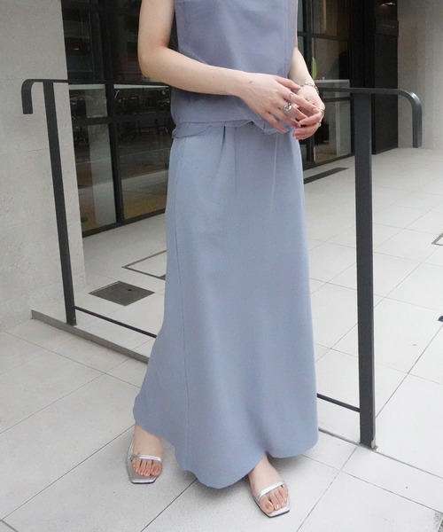 スリット入り スカート XTFSH14J2 XELLA INTENTION スリット入り インナー付き スカート
