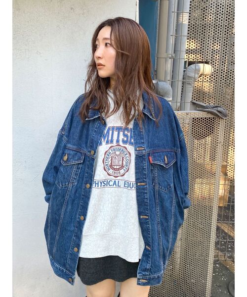 かなこ♡ungrid ルーズスウェットパーカー Ungrid（アングリッド） トレーナー スウェット 「WEB限定」カレッジ