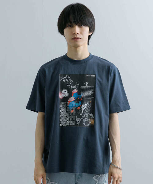 【NEIGHBORHOOD】ピグメントダイ Tシャツ 長袖 グラフィック LUCY tシャツ ∴LUCY/別注NYBGグラフィックロンT メンズ