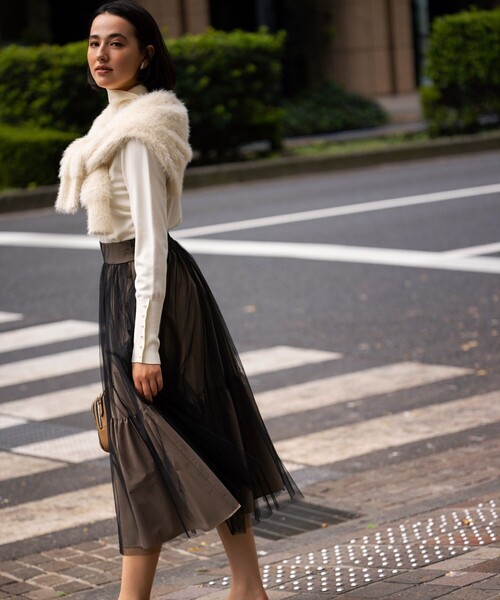 組曲（KUMIKYOKU） スカート ギャザーチュール ドラマティック