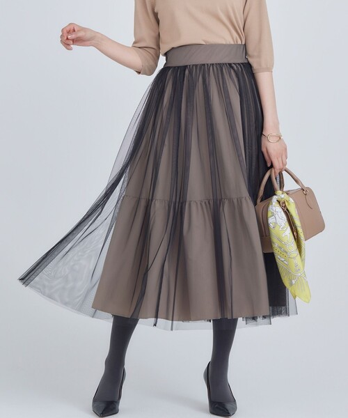 組曲（KUMIKYOKU） スカート ギャザーチュール ドラマティック