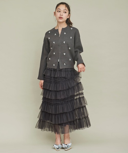 anuans ビジューニットジャケット anuans ビジューニットジャケット