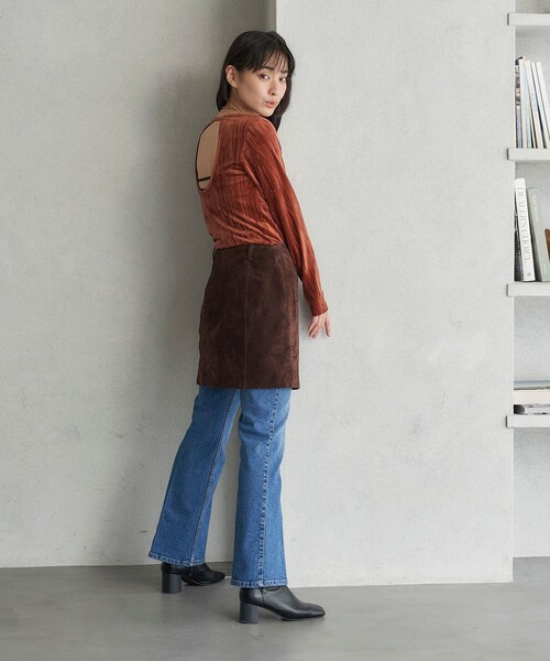 tシャツ FREAK’S STORE/フリークスストア The Yarn. クラッシュベロアトップス/ バックオープントップス レディース | FREAK'S STORE | 07
