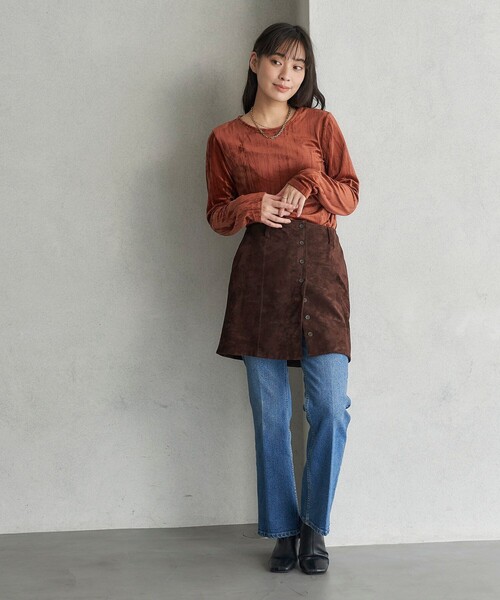tシャツ FREAK’S STORE/フリークスストア The Yarn. クラッシュベロアトップス/ バックオープントップス レディース | FREAK'S STORE | 08