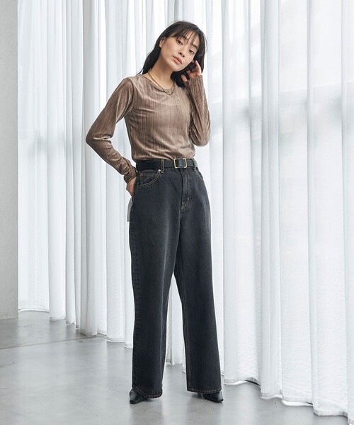 tシャツ FREAK’S STORE/フリークスストア The Yarn. クラッシュベロアトップス/ バックオープントップス レディース | FREAK'S STORE | 11