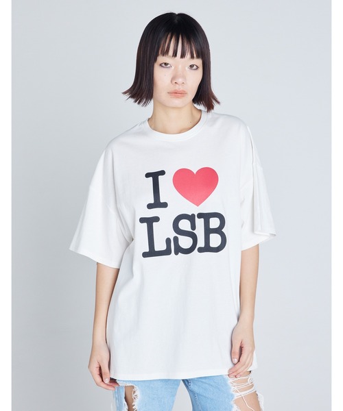 Little sunny bite tシャツ I love LSB big tee レディース