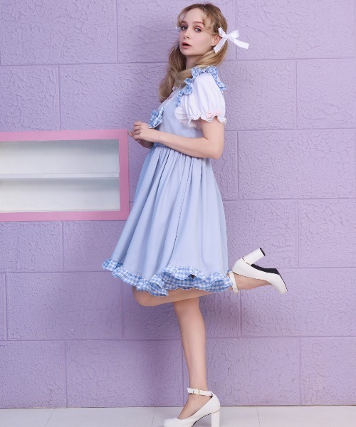 Lolime by mellfy memory ジャンパースカート Popping Ribbon 