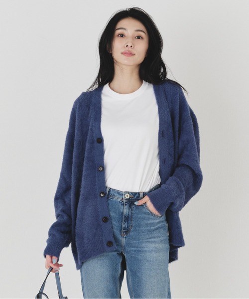 BLUE×PALANG（ブルーパラン） カーディガン SHORT SHAGGY BIG CARDIGAN