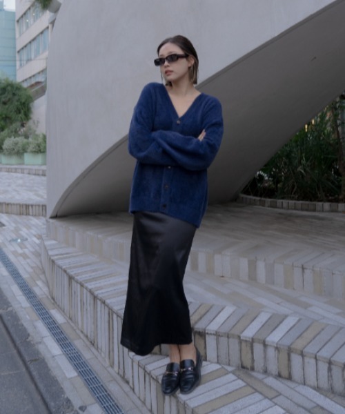 BLUE×PALANG（ブルーパラン） カーディガン SHORT SHAGGY BIG CARDIGAN