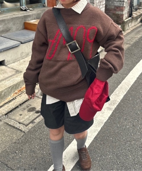 nemne ニット セーター アソート柄手編み風ニット レディース