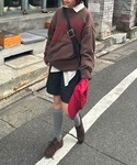 ニット セーター アソート柄手編み風ニット レ...の詳細画像5