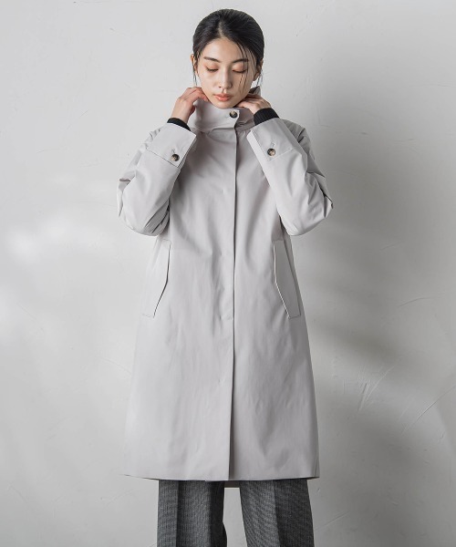 la.f コート アウター パーテーションライトコート「洗濯機で洗える