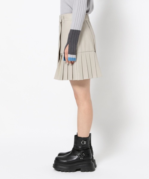 HARE フェイクレザープリーツスカパン セール】フェイクレザープリーツスカパン(HARE)（その他パンツ