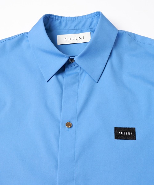 CULLNI 半袖シャツ CULLNI シャツ Broad Cloth Embroidery Patch Short Sleeve