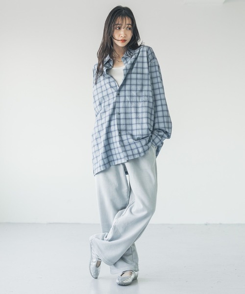 LOWRYS FARM（ローリーズファーム） シャツ シアサッカーチェック 