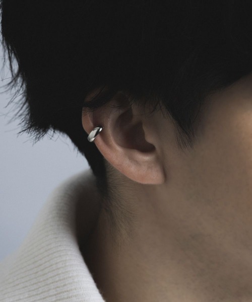 4℃ HOMME+（ヨンドシーオムプラス） イヤーカフ シルバー イヤーカフ