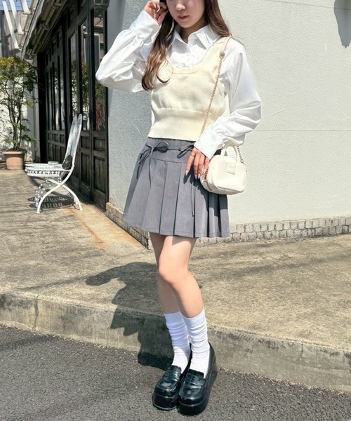 one after another NICE CLAUP ブラウス シャツ ベストドッキング