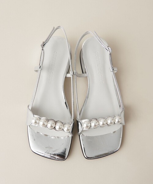 ODETTE E ODILE サンダル パールライクビジュー サンダル30