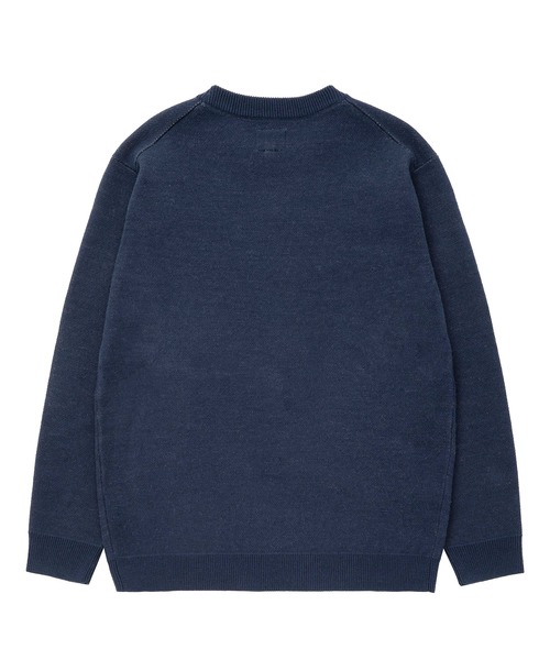 HUF XL ネイビー ロゴニットセーター HUF セーター ニット