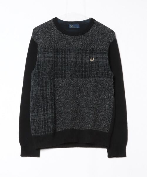 FRED PERRY（フレッドペリー） 長袖ニット SMALL ブラック メンズ