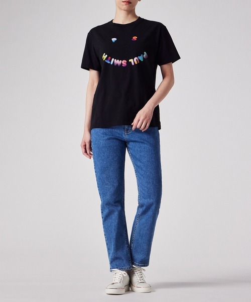 【Paul Smith】ショート丈がcute!ウィメンズ\"Happy\" 半袖Tシャツ Paul Smith｜ウィメンズ 