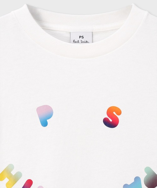 tシャツ ウィメンズ ”Happy” グラデーション ポップ 半袖Tシャツ / 155400 232V レディース