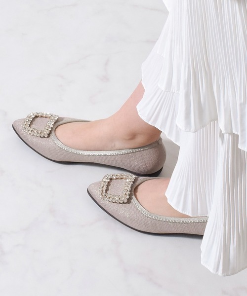 【新品】Bridget Birkin ビジューモチーフポインテッドパンプス Bridget Birkin パンプス 「Bridget Walk」ビジューモチーフ