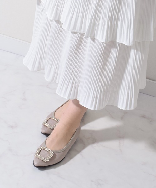 【新品】Bridget Birkin ビジューモチーフポインテッドパンプス Bridget Birkin パンプス 「Bridget Walk」ビジューモチーフ
