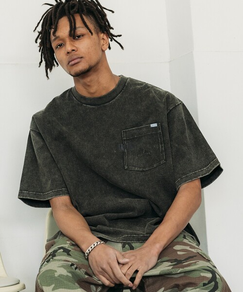 NOMA t.d. Classic Shirt Dye Bleach クラシック シャツ 総柄